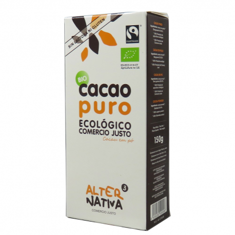 Cacao puro desgrasado 150g Ecológico