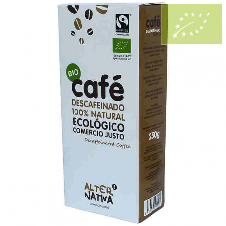 Café descafeinado molido Alternativa 3 250g Ecológico