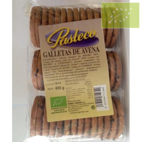 Galletas de AVENA Y MUESLI 400g Ecológicas