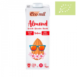 Bebida almendras Natural ECOMIL sin azúcares 1l Ecológica 