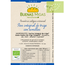pan integral trigo semillas