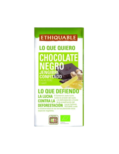 Dark chocolate with ginger...