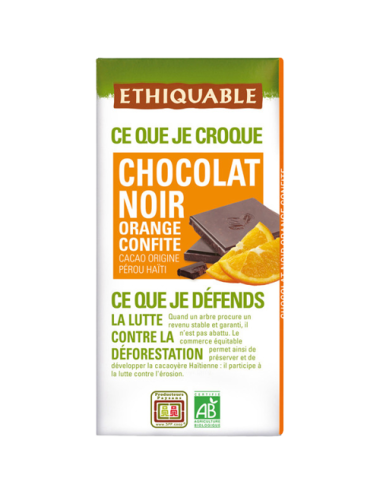 Chocolate negro con naranja...