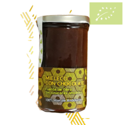 Miel con chocolate 350g Ecológica.