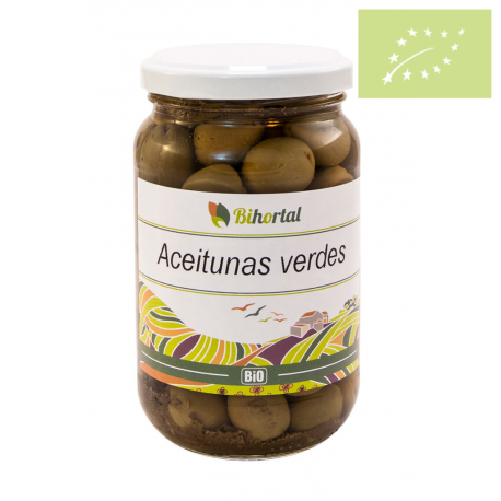 Aceitunas verdes aliñadas 345g Ecológicas 