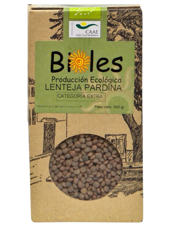 Lenteja pardina 500g Ecológica