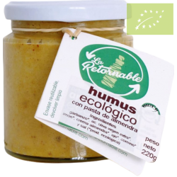 Humus con pasta de almendra La Retornable 220 gr. Ecológico