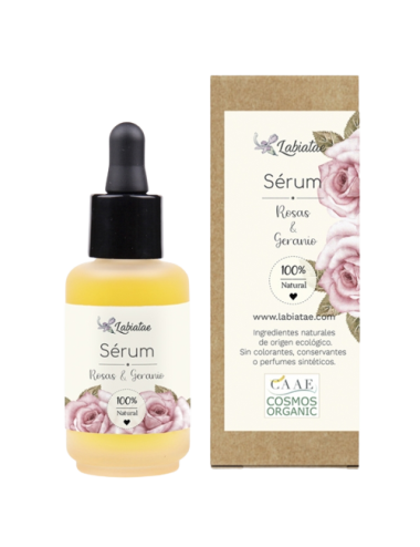 Rose and geranium serum...