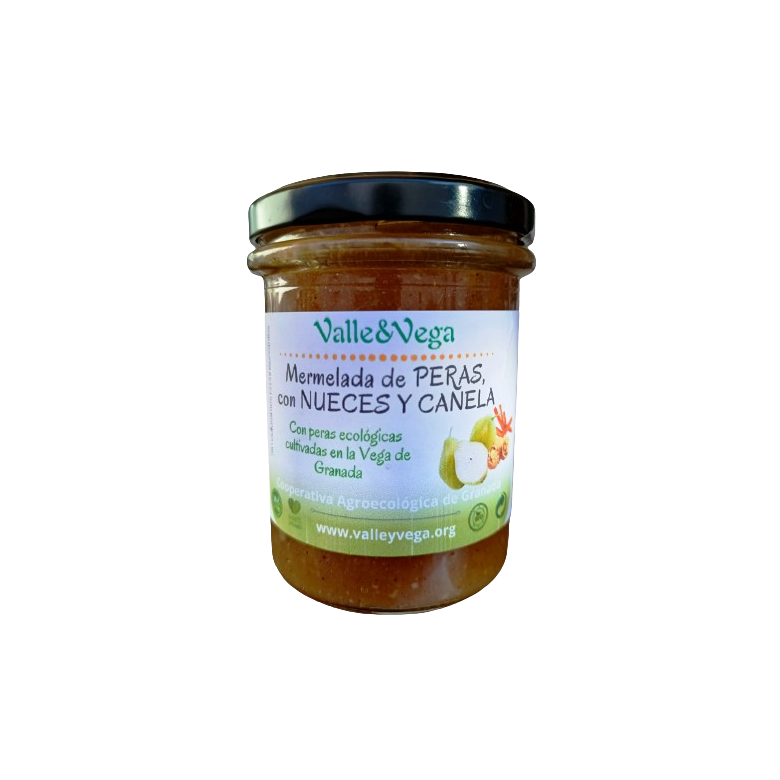 Organic pear, walnut and cinnamon marmalade 210 gr Valle y Vega