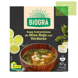 Sopa miso con verduras 40 gr. Ecológico 