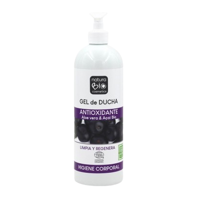 Aloe & Açai Antioxidant Shower Gel 740ml Naturabio