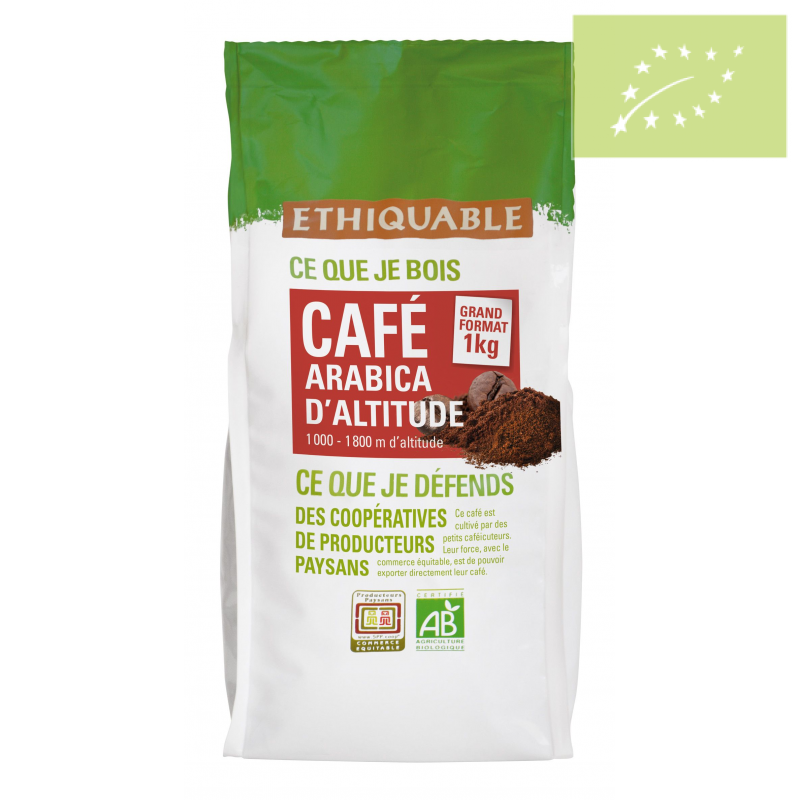 Café GRANO Premium Arábica Congo 1kg Ecológico
