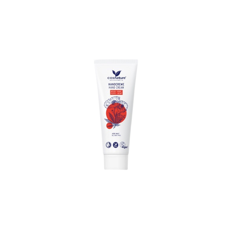 Organic Poppy & Hemp Hand Cream Cosnature 75ml