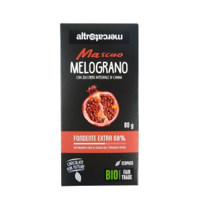 Mascao 60% dark chocolate with pomegranate Organic  