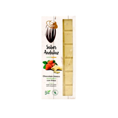 White chocolate with strawberries 100g Organic