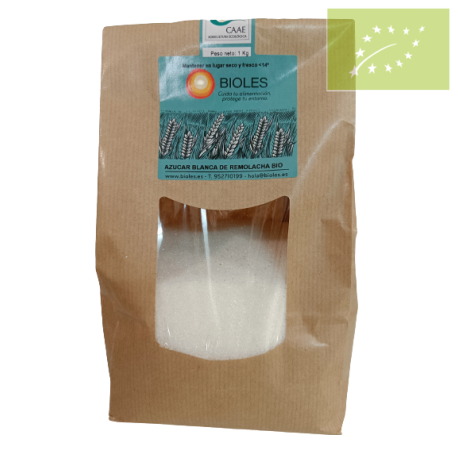 Azúcar blanca de remolacha 1kg Ecológico
