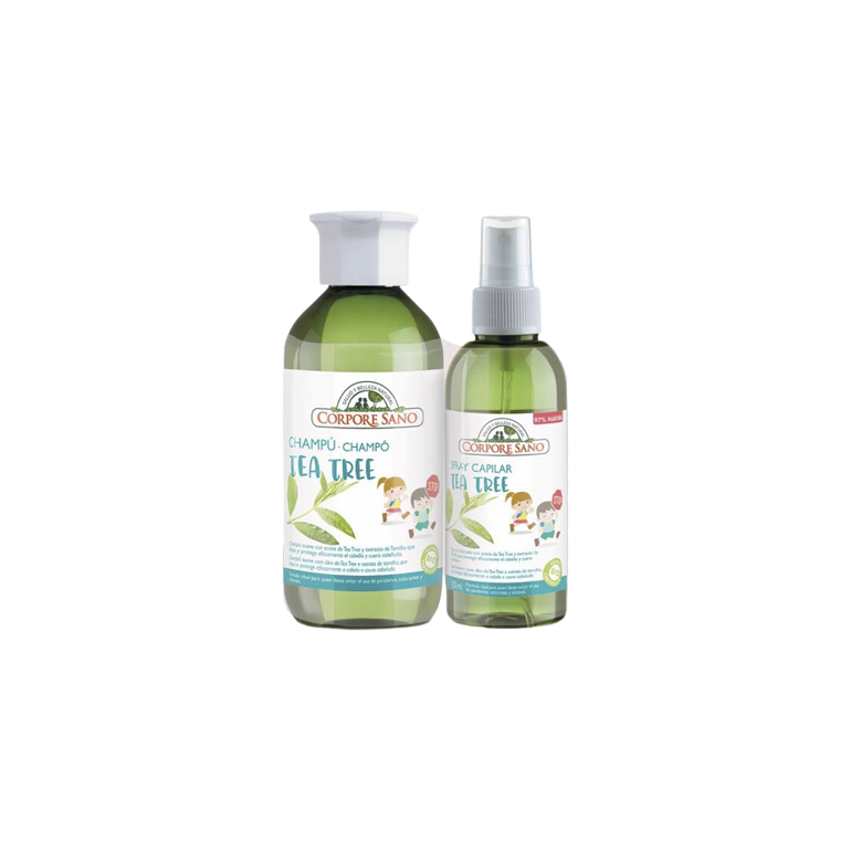 Shampoo Pack + tea tree hair spray 250ml Eco