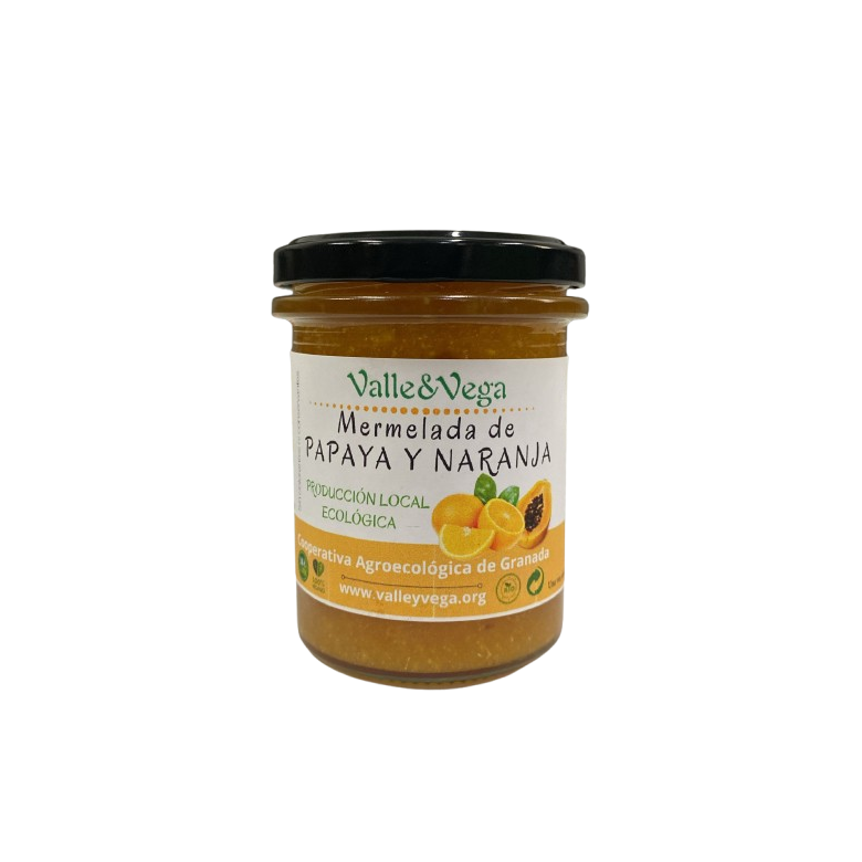 Papaya and Orange Jam Eco Valle y Vega