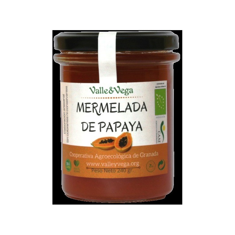 Mermelada de Papaya Ecológica Valle y Vega