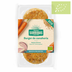Vegano-Hamburguesa vegetal de zanahoria 160g ecológica