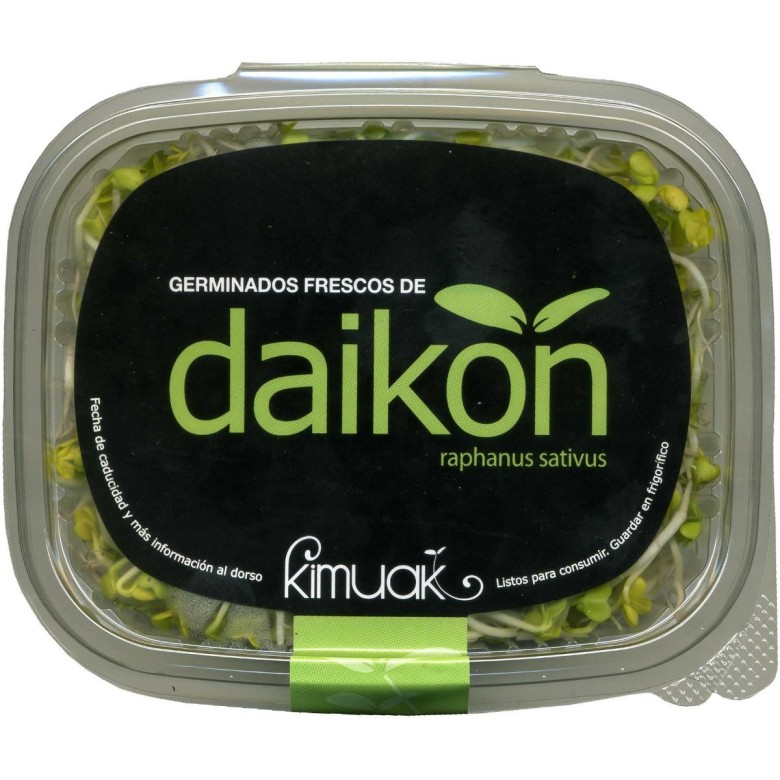 Germinado rabanito Daikon bandeja 60g Ecológico.