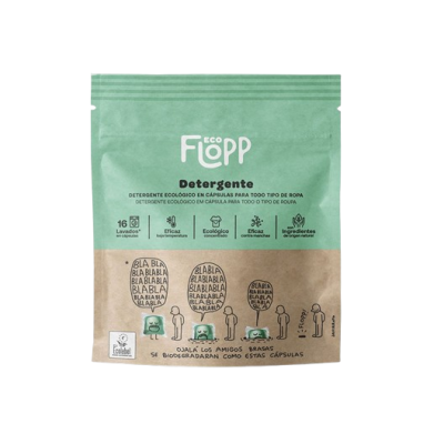 Detergente lavadora 16 dosis Flopp Ecológico