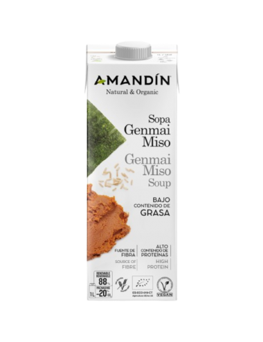 Sopa Genmai Miso 1L Amandin...