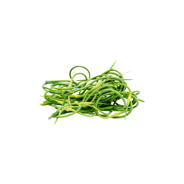 Ajo TALLOS verdes. Manojo de 200 gr. Ecológico