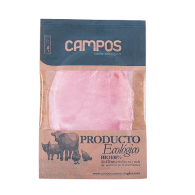 Jamon Cocido loncheado 100g aprox. de cerdo Ecológico