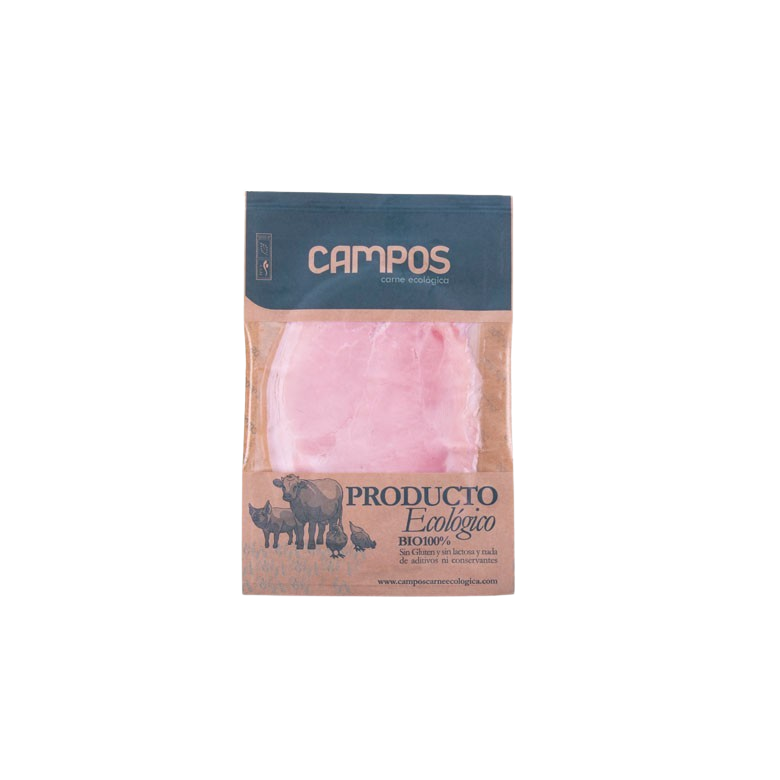 Jamon Cocido loncheado 100g aprox. de cerdo Ecológico