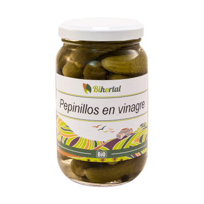 Pickled gherkins in vinegar 345g Organic Bioandalus