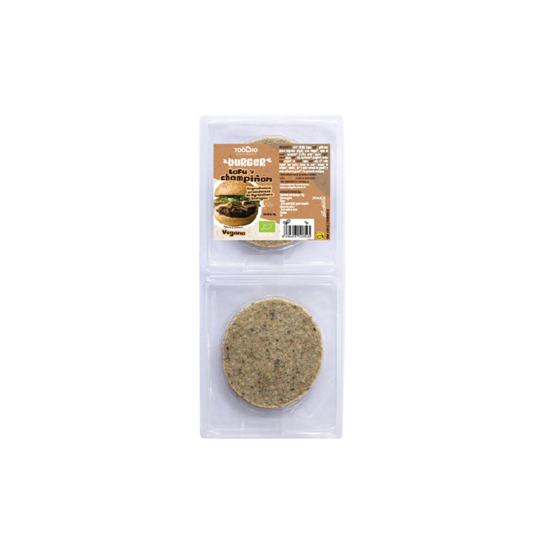 Tofu and mushroom burger organic 160g
