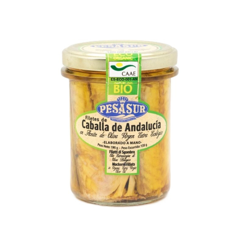 Mackerel fillets 195g organic