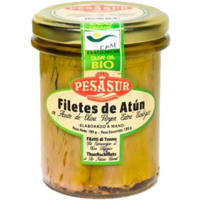 Atun en filetes 195g ecológico