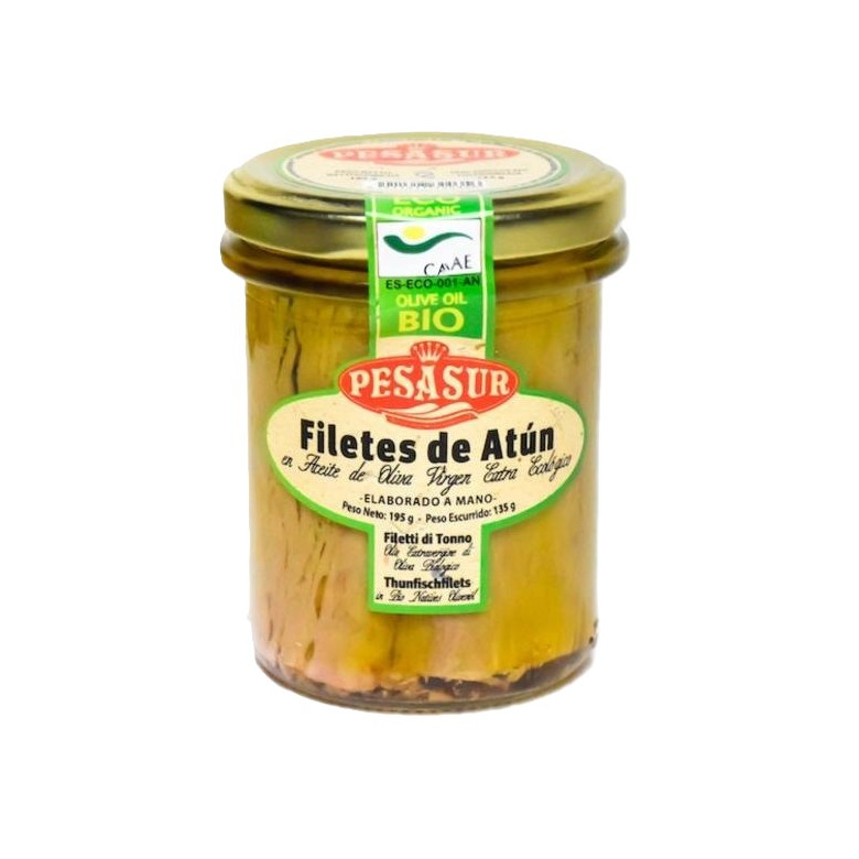 Atun en filetes 195g ecológico