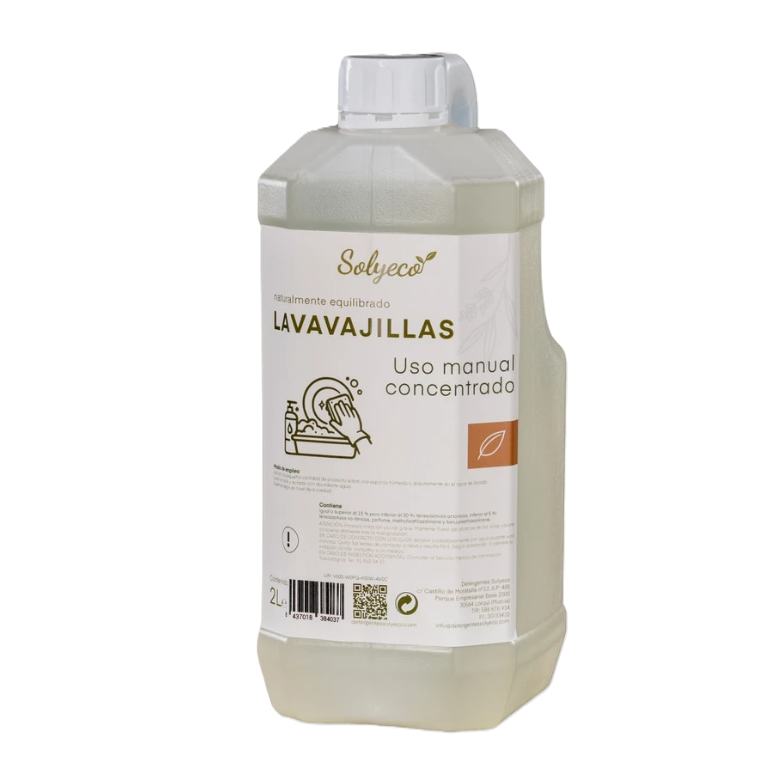 Lavavajillas a mano concentrado sensible SOLYECO 2l 