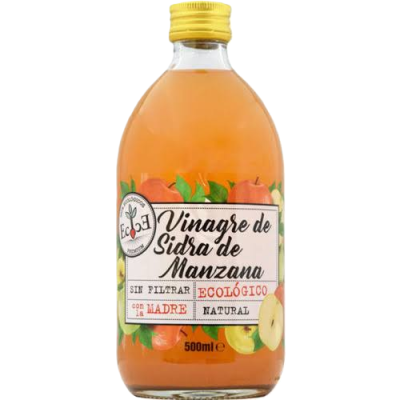Vinagre SIDRA de manzana sin filtrar 50 cl. Ecológico