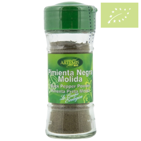 Pimienta negra molida 38 g ecológica