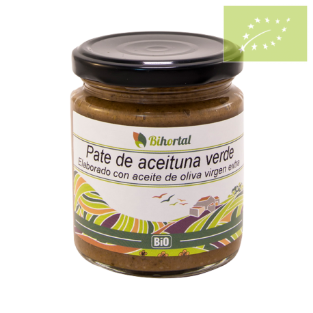 Paté de aceituna verde 220g Ecológico