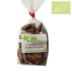 Cookies con CAÑAMO espelta pepitas de chocolate 200g Ecológicas