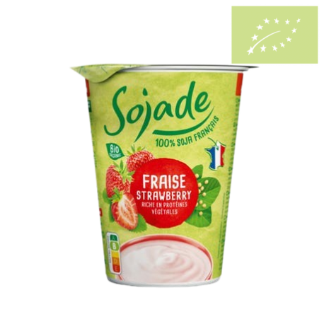 Yogur de soja fresa 400g Ecológico 