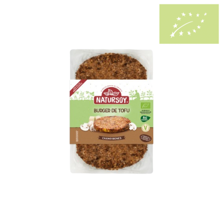 Hamburguesa de tofu y champiñon vegetal 160g ecológica 