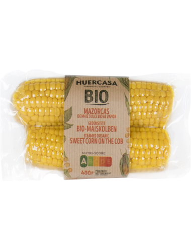 sweet cooked corn on the...