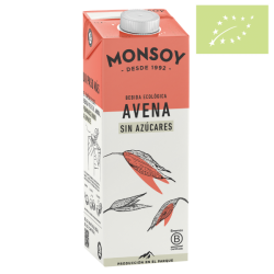 Bebida avena SIN AZÚCARES 1l Monsoy Ecológico
