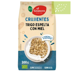 Trigo espelta hinchado con miel 300g Ecológico