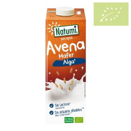 Bebida de avena con ALGAS sin azúcar 1l Natumi Ecológico 