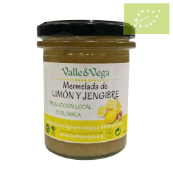 Mermelada de Limón y jengibre ecológica Valle y Vega