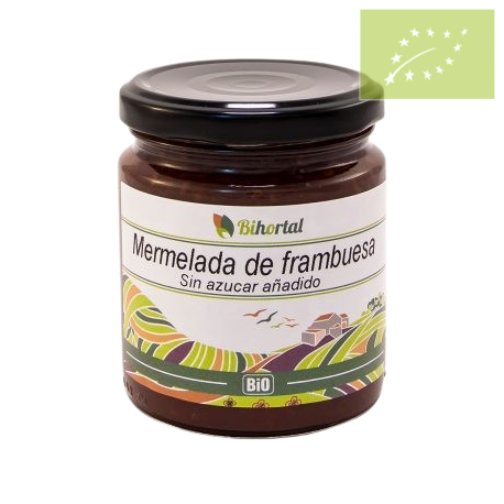 Mermelada de frambuesa con agave 250g EcológicA