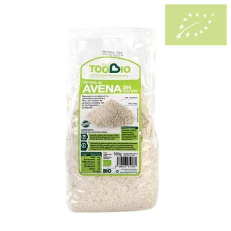 Harina de avena integral SIN GLUTEN 500gr Ecológica